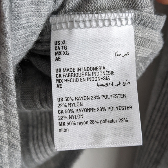 NWT bar III scoop neck sweater bodysuit grey - Picture 11 of 16